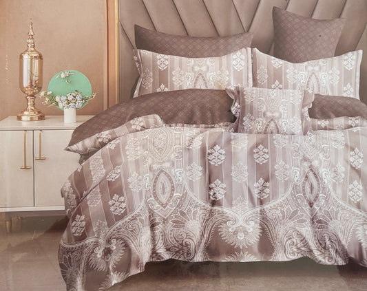 Lenjerie pat din 6 piese cu motiv elegant